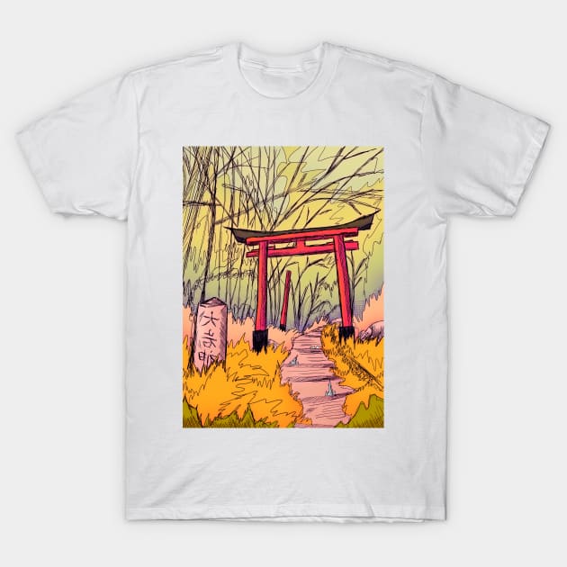 The Japanese Garden T-Shirt by Swadeillustrations